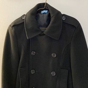 Women's French Connection black Pea Coat size small